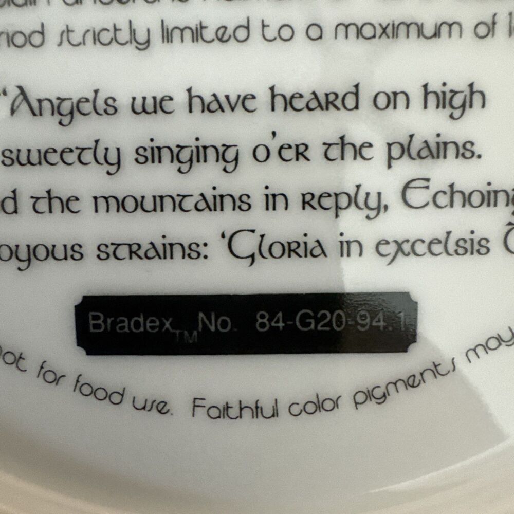 Christmas Collectable - Brenda Burke - Angels We Have Heard On High Plate 26A - Picture 4 of 5